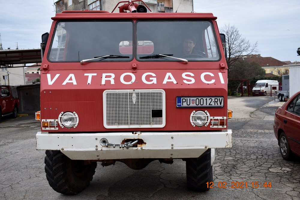 Vozilo je služilo vatrogascima od 1987. godine (Foto: JVP Rovinj)